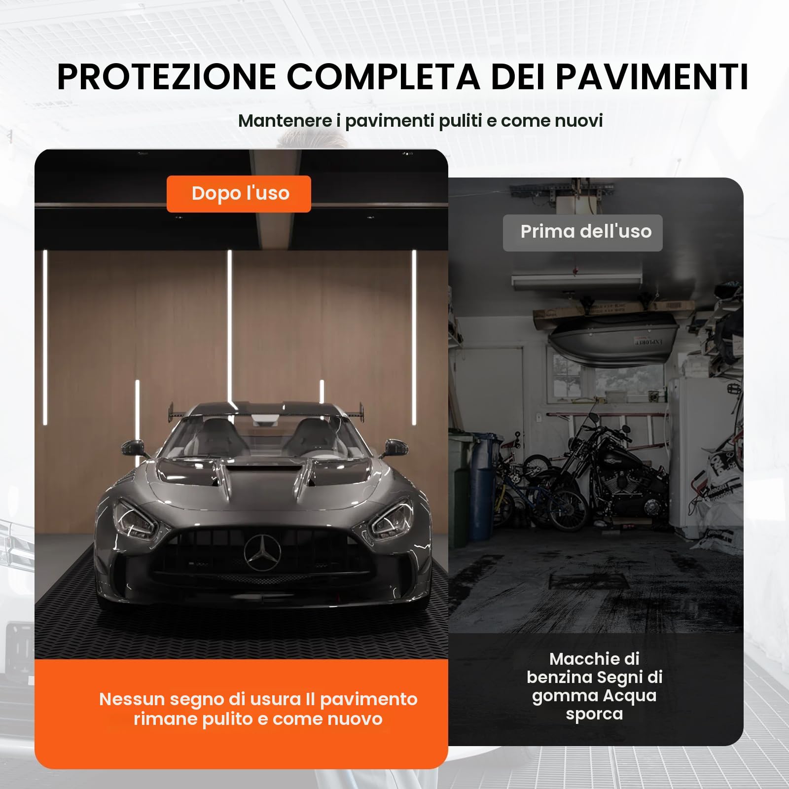 VEVOR Diamond Plate - Rotolo di gomma per pavimenti, 3 mm x 1,2 m x 4,6 m, per garage, garage, facile da pulire, tappetino in gomma diamantata per auto, garage, palestra, colore nero