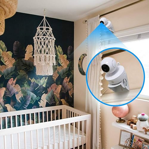 Miniatura 3 de Paquete de 2 soportes de pared para monitor de bebé de ángulo ajustable para Motorola, Arlo, Infant Optics DXR-8, Hellobaby Babysense Monitor,