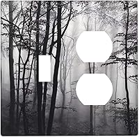 Vista 77 de William Morris Floral Boho Azul Medianoche Azul Bohemio Flor 1 Banda Dúplex Cubierta de Salida Decorativa Receptáculo Único Interruptor Eléctrico