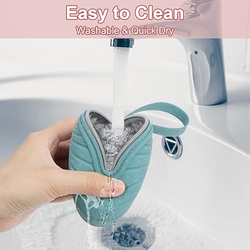 Miniatura 5 de Desing Wish Bolsa de almacenamiento para tazas menstruales, bolsa de transporte para período de viaje, bolsa de silicona lavable a prueba de fugas