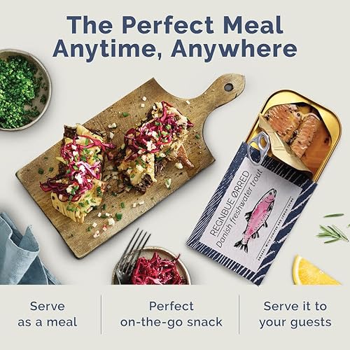 Miniatura 6 de Fangst REGNBUE ØRRED, Trucha Danesa de Agua Dulce Ahumada con Enebro y Tomillo Limón 3.53 oz