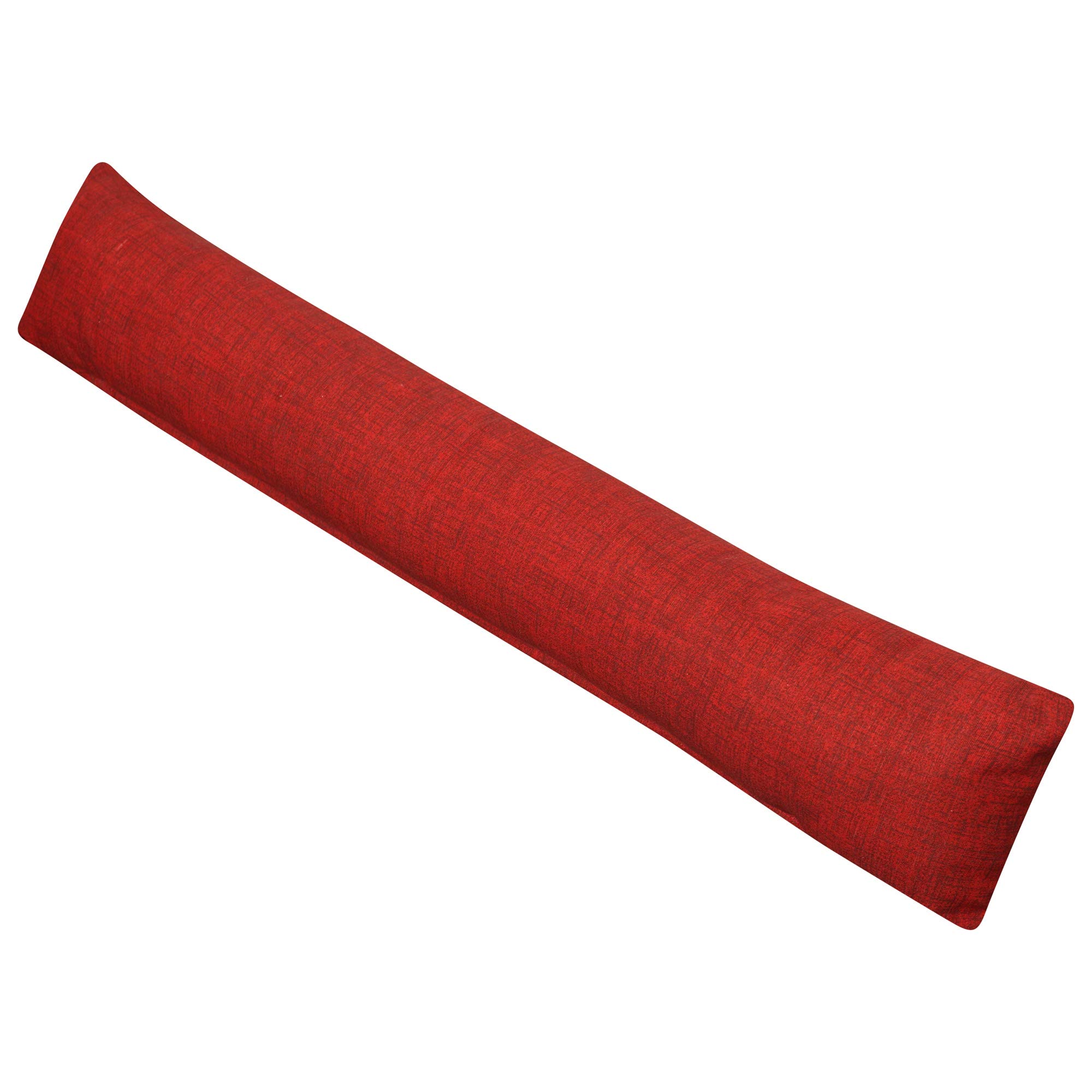 Cna Stores Red Draught/Draft Excluder Cushion With Zipped Removable Cover