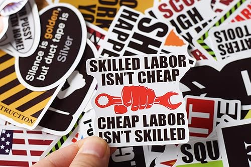 Miniatura 3 de Big100 calcomanías divertidas para casco de caja de herramientas, calcomanías de vinilo para hombres, construcción de soldadura, soldadura,