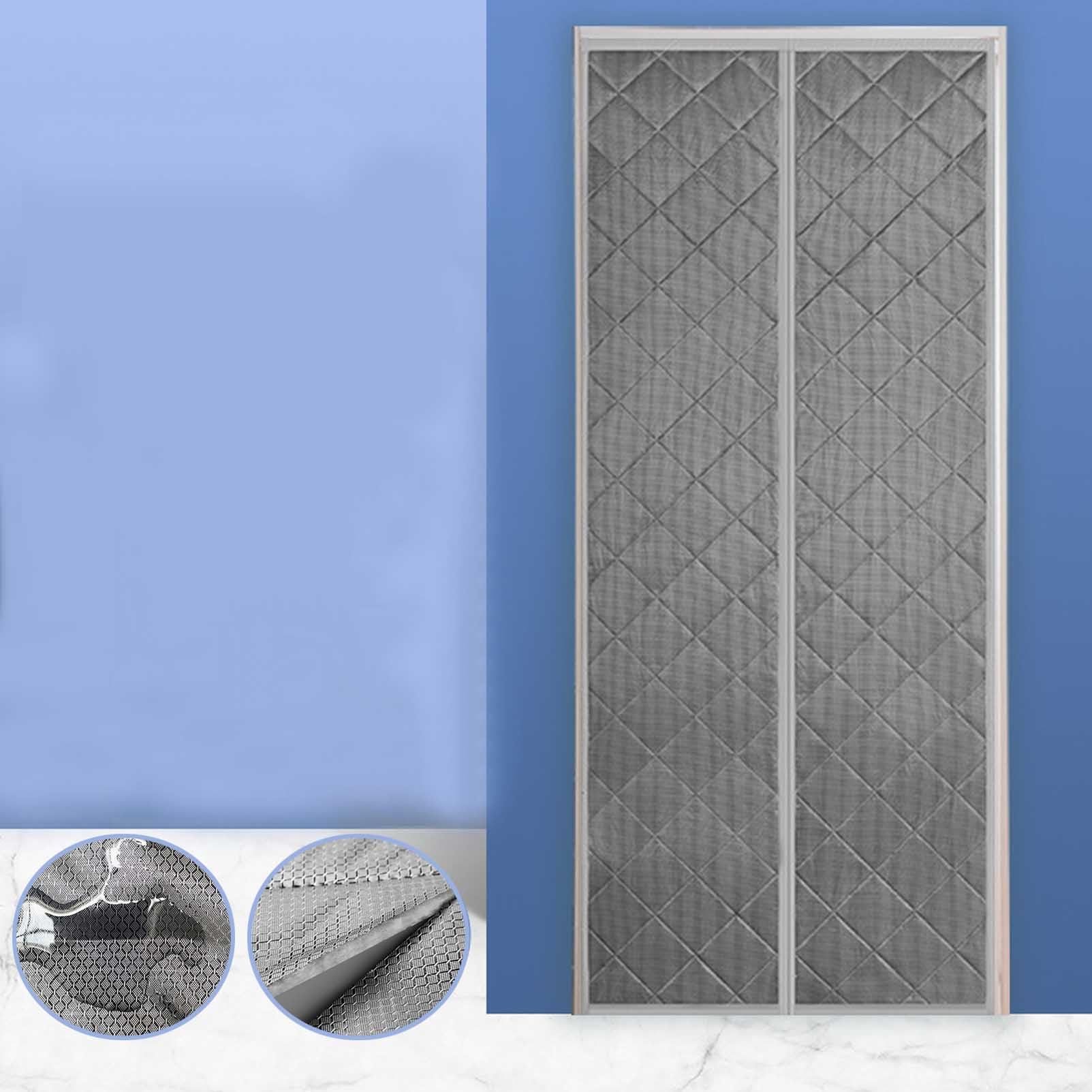 Tenda Per Porta Isolante - 215x76 Cm, Autochiusura A Calamita, Impermeabile, Con Finestra Trasparente - Foto 9