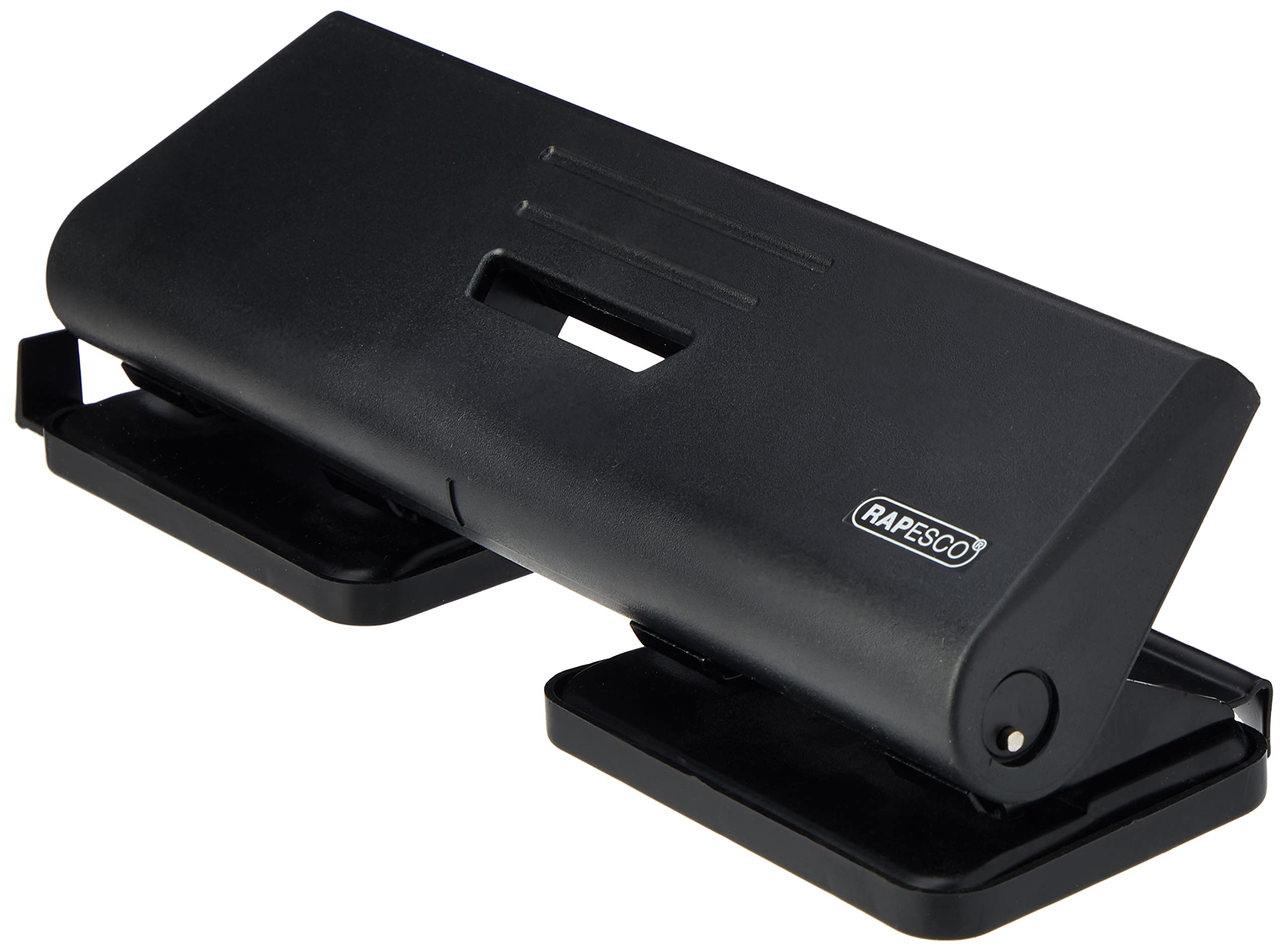 Rapesco PF75P0B1-E Hole Punch - 75-P 4-Hole Punch, 16 Sheet Capacity - Black
