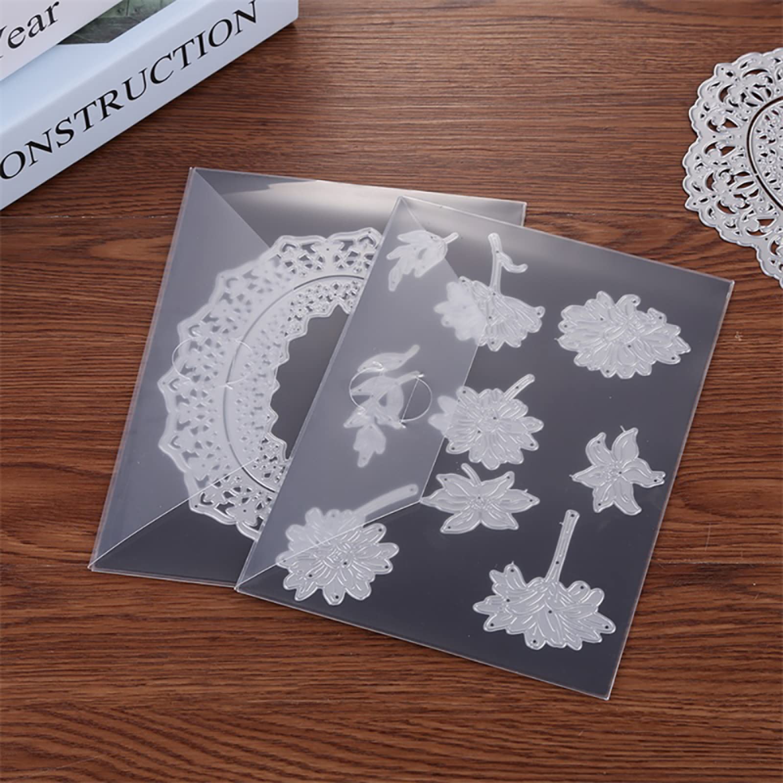 4 Buste Con Fogli Magnetici Per Fustelle E Abbellimenti | 20x20cm | Per Scrapbooking E Craft - Foto 5