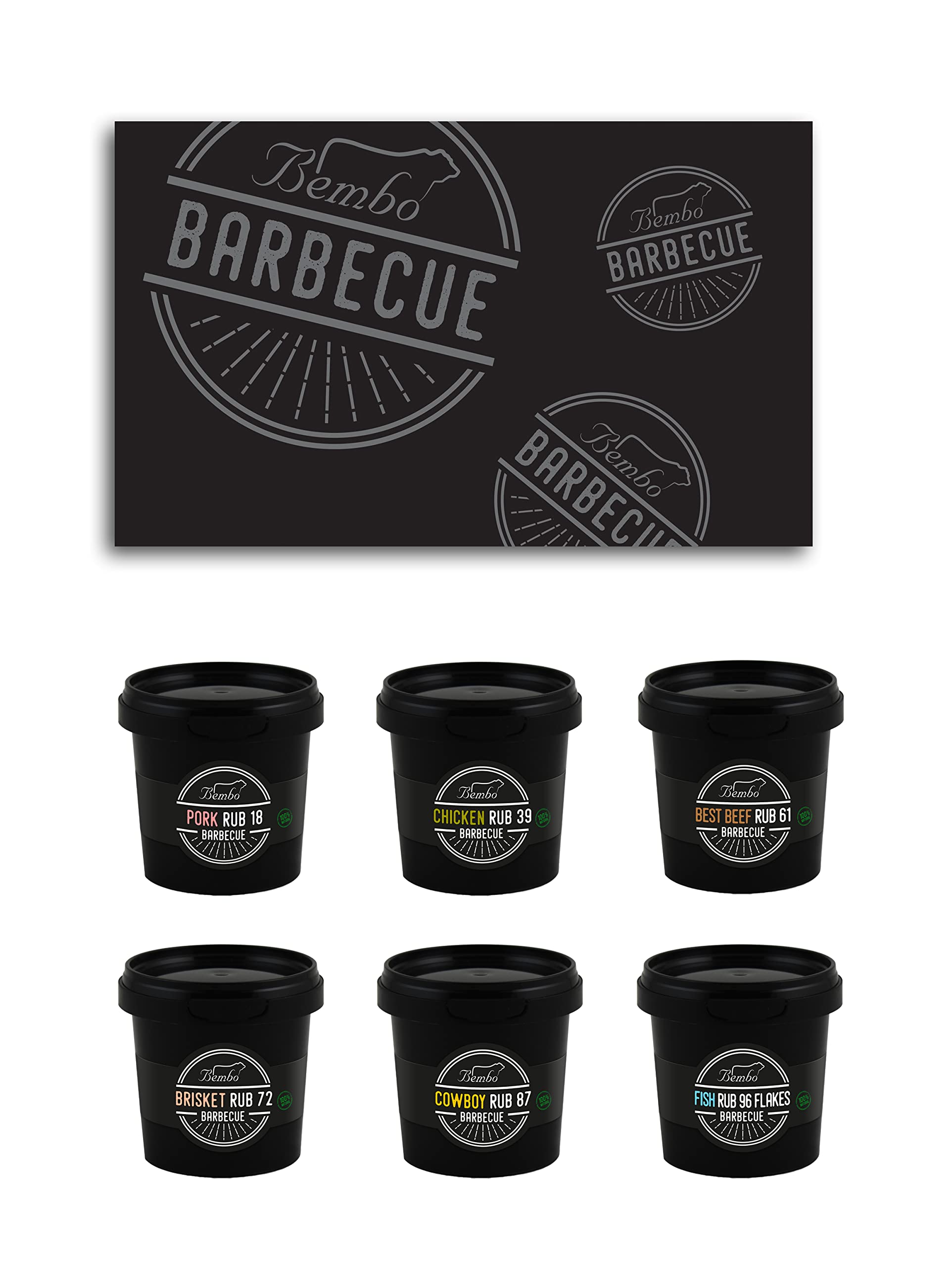 BBQ Rub - Starter Pack - Seasoning & Spices blends for Barbecue - Bembo Barbecue