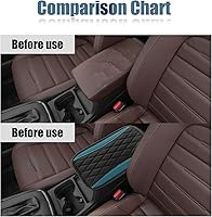 Vista 5 de Funda universal de cuero impermeable para consola central de automóvil, protector de caja de asiento para reposabrazos, accesorios de decoración