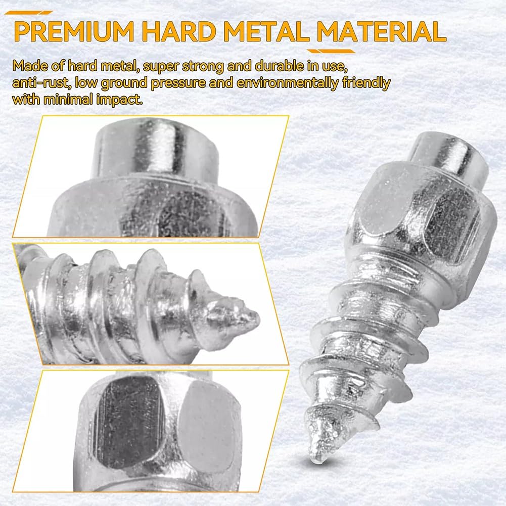 200Pcs 4x12mm Vite Pneumatico Borchie Neve Spikes Anti-ghiaccio Anti-ghiaccio Strumento Per Auto SUV