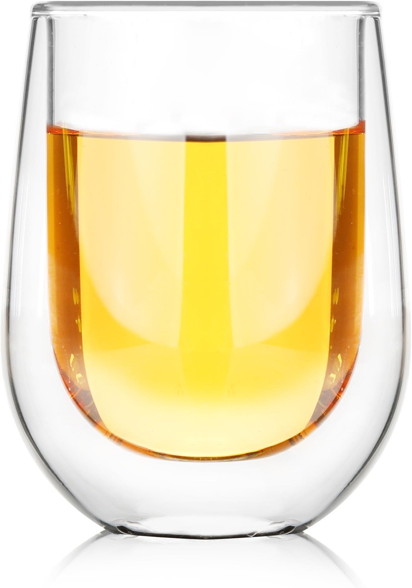 Double Wall Glass Mug 200ML TEA REPERTOIRE | Pure Handmade Mouth Blown Borosilicate Insulated Glass | Heat Resistant