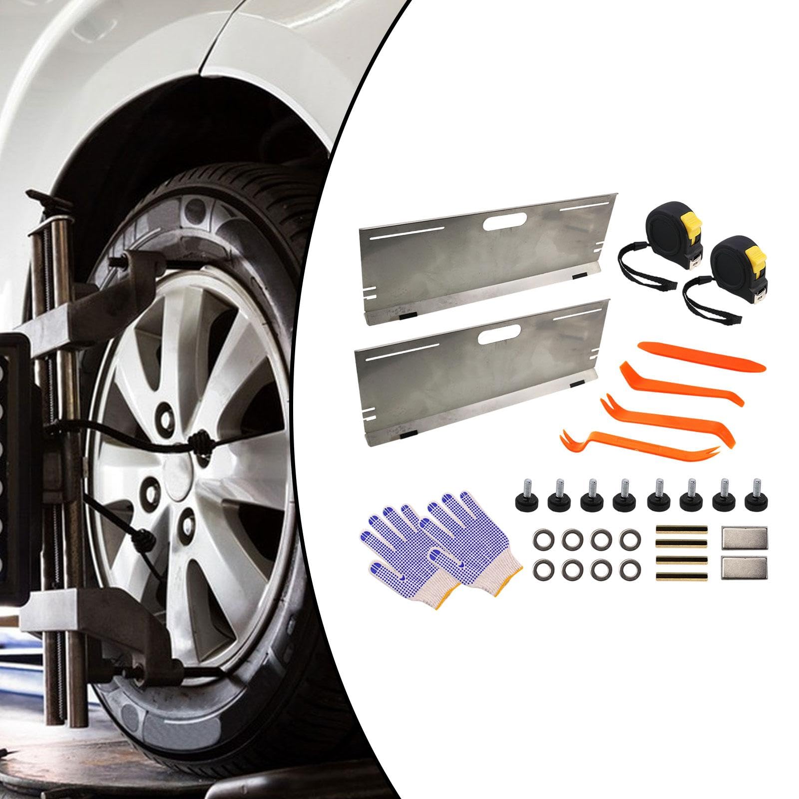 Juego de Placas de Alineación de Ruedas, Herramienta de Medición del ángulo de Convergencia, Placa para Neumáticos de Coche