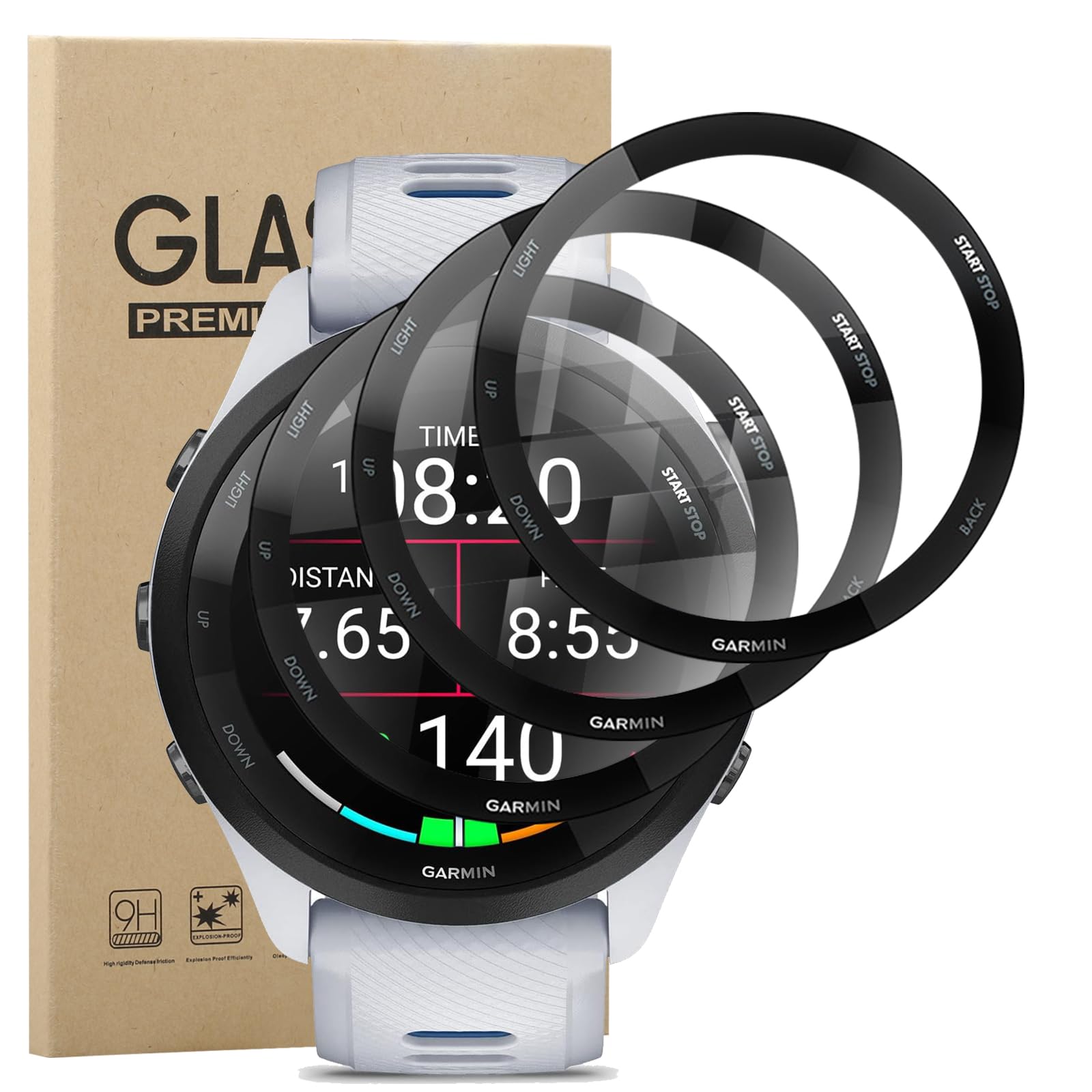 KZIOACSH Screen Protector for Garmin Forerunner 265