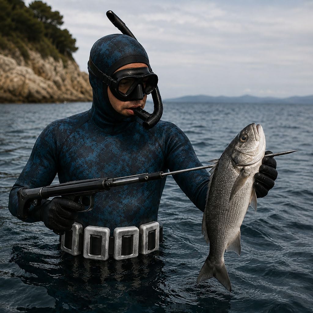 Plomo submarino plastificado de 1 kg – Lastre submarino para buceo, apnea y pesca en apnea, peso submarino ergonómico – Kit de plomo submarino de 1 a 6 kg fabricado en Italia