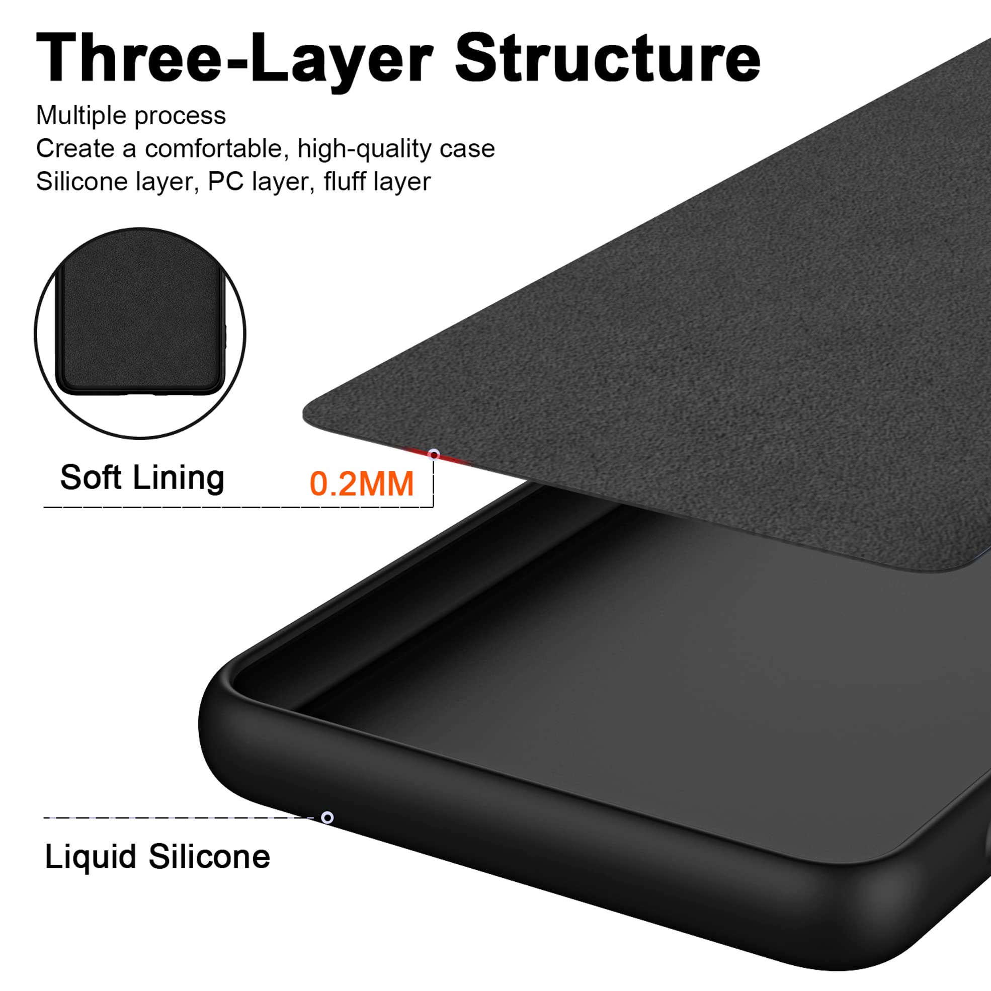 TAUYN Custodia per Xiaomi Redmi Note 12 4G, Ultradelgado Morbida