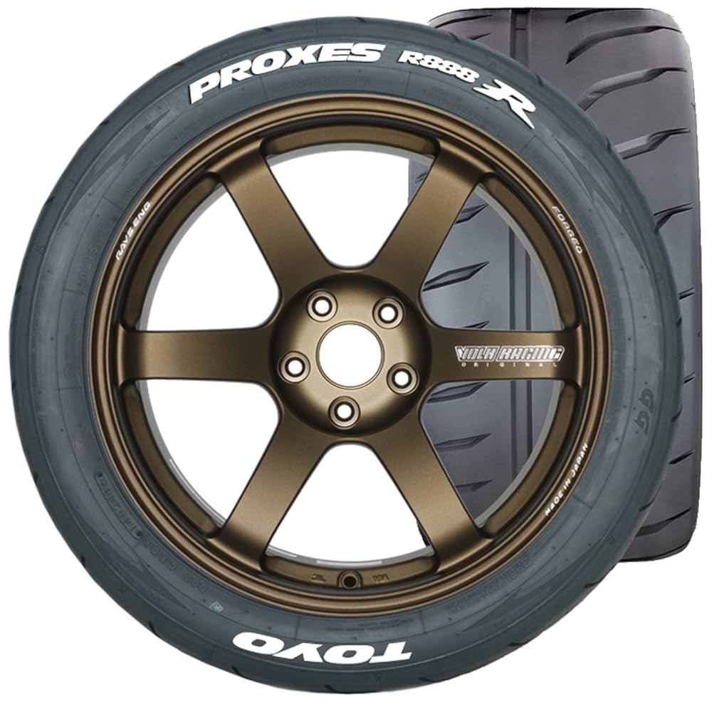 Toyo Tires R888R Tire WITH White Tire Lettering - 285/30R20