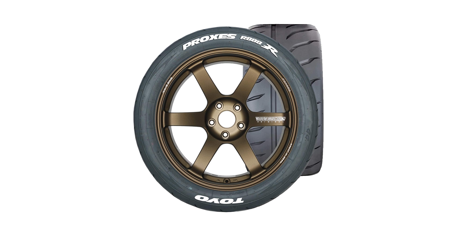 Toyo Tires R888R Tire WITH White Tire Lettering - 285/30R20