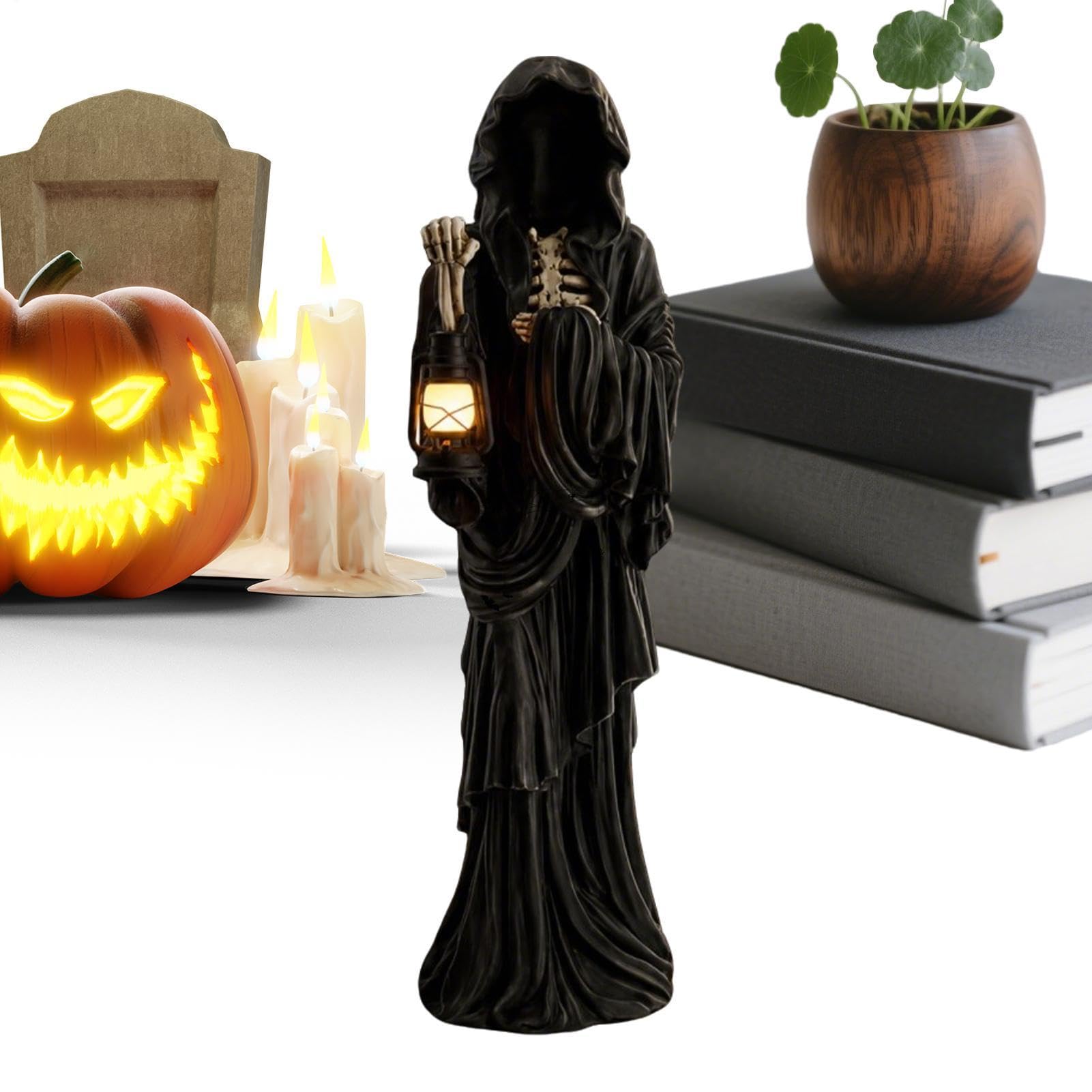 Statues en Résine Effrayantes d'Halloween pour Décorer sans Encombrer
