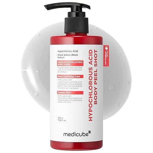 medicube Body Peel Shot con ácido hipocloroso  Suero exfoliante corporal suave para células muertas de la piel, parches ásperos y textura desigual
