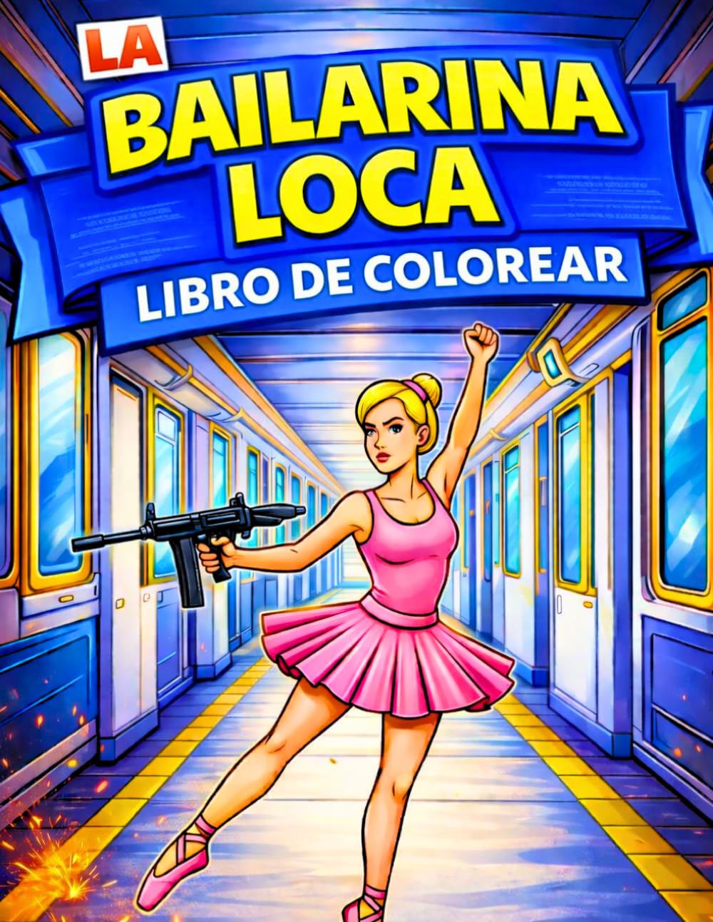 La Bailarina Loca Libro de Colorear: Un Mundo Emocionante de Bailarinas en Escenas de Acción Locas Libro para Colorear para Niñas Que Aman el Baile el Ballet y un Poco de Locura