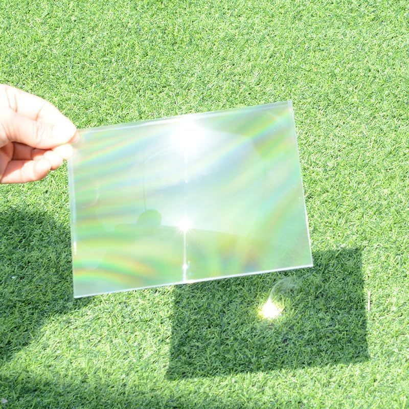 Southst 100x100mm Optical Plastic Solar Fresnel Lens Focal Length 50 55 90mm Solar Energy Concentrator DIY Projector Traffic Lights (Focal Length: 50mm)