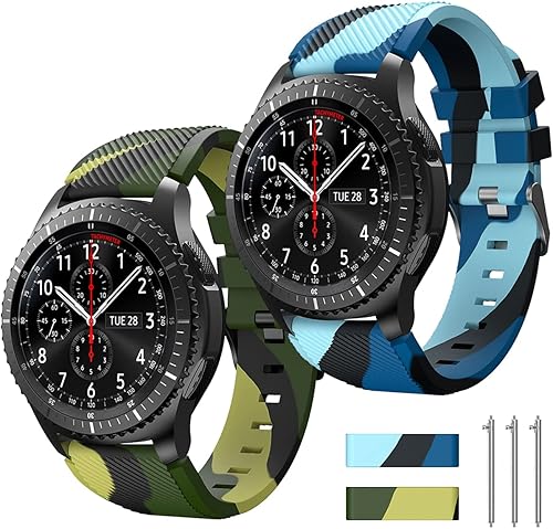 TOOLAIK Correa de reloj de 0.866in compatible con Samsung Galaxy Watch 3 de 1.772inGalaxy Watch de 1.811inGear S3 FrontierClassic, correa de TOOLAIK Correa de reloj de 0.866in compatible con Samsung Galaxy Watch 3 de 1.772inGalaxy Watch de 1.811inGear S3 FrontierClassic, correa de