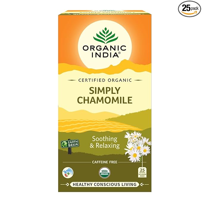 Organic India Simply Chamomile 25 Tea bags (Pack of 1)