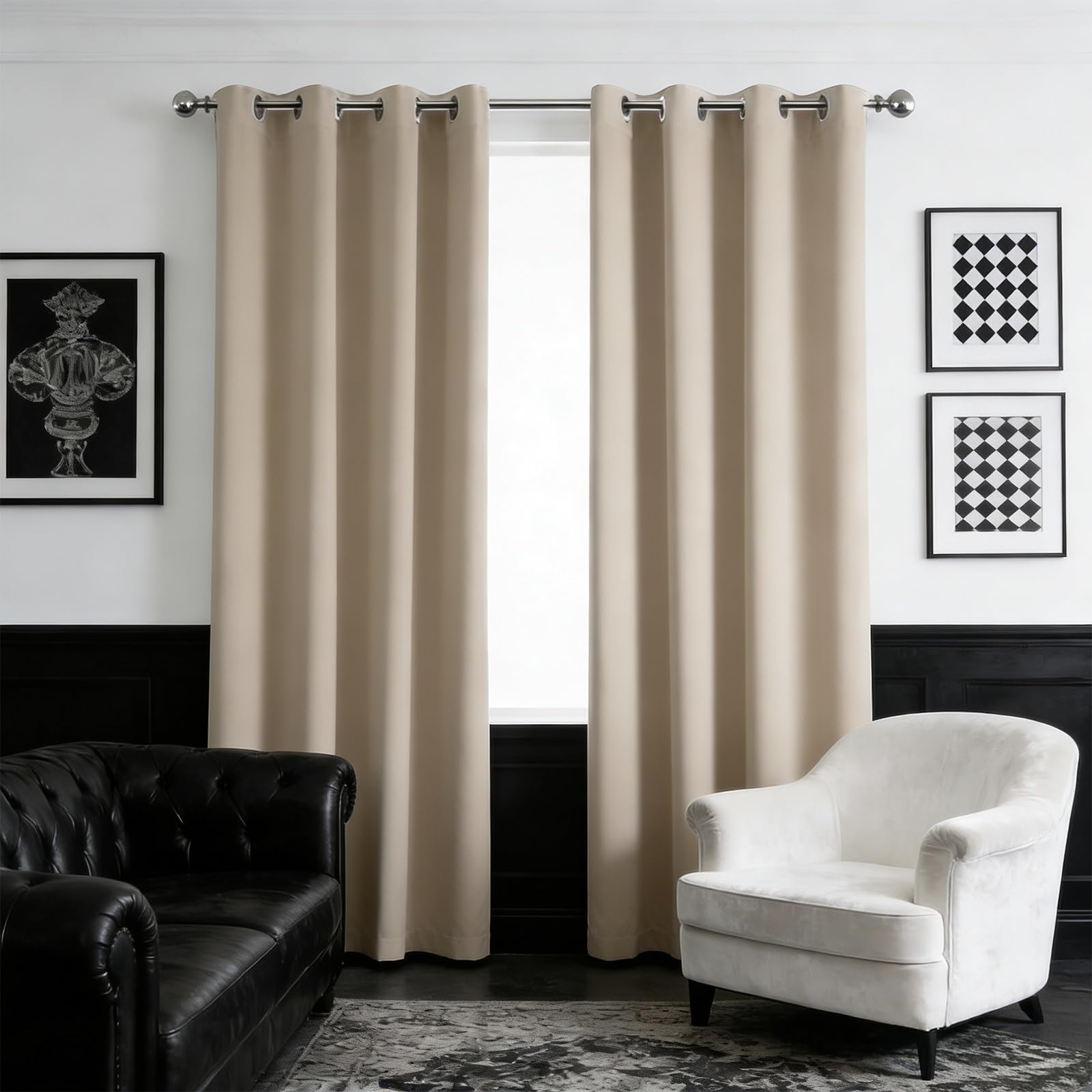 Tissu occultant thermique isolant phonique 40x120 occultation totale