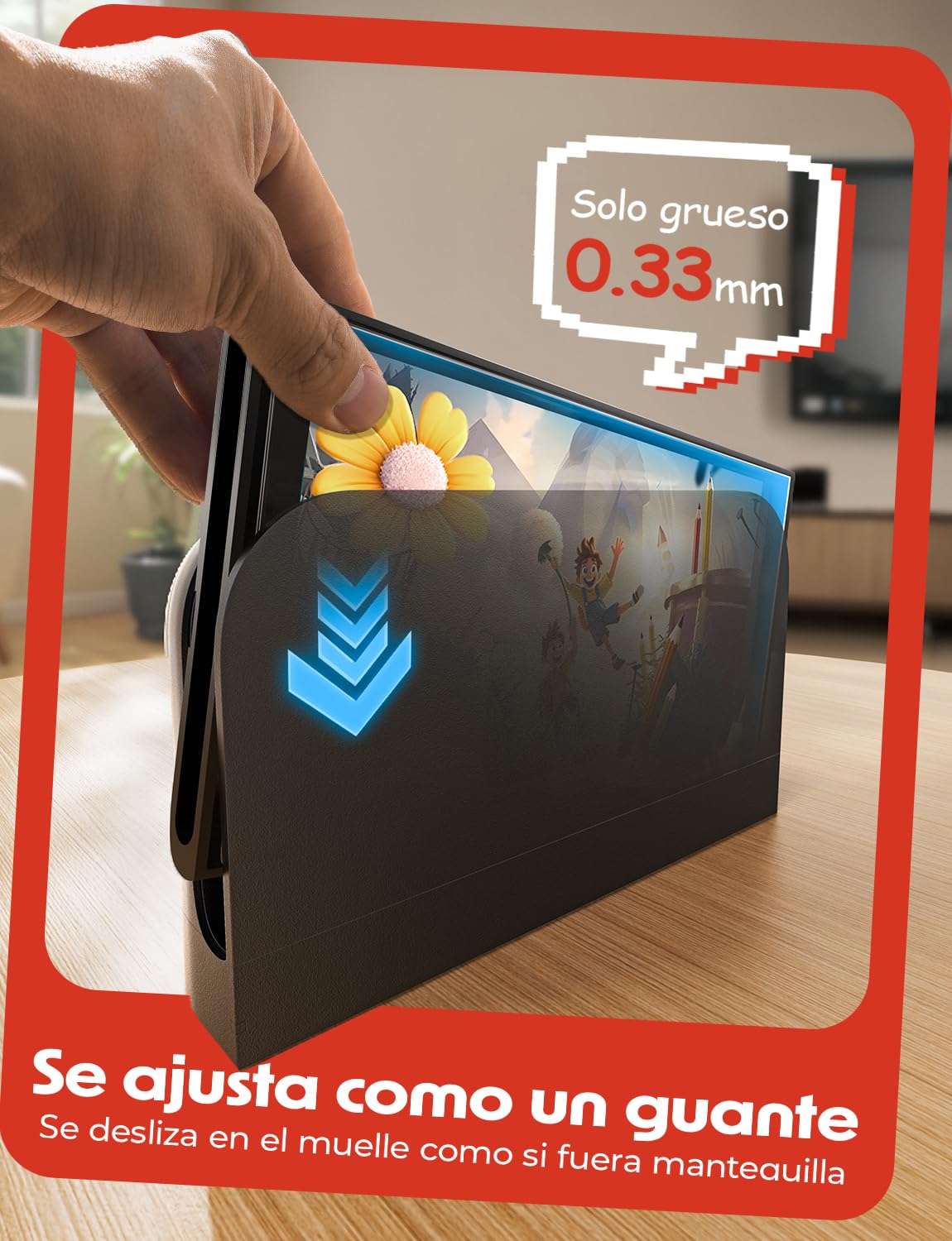 LISEN 2 Piezas Protector Pantalla Switch 2 Model 2025, Incluye Kit de Alineación Automática de Fácil Instalación, Dureza 9H, Cobertura de Pantalla Completa, Antirreflejo, Ultra HD
