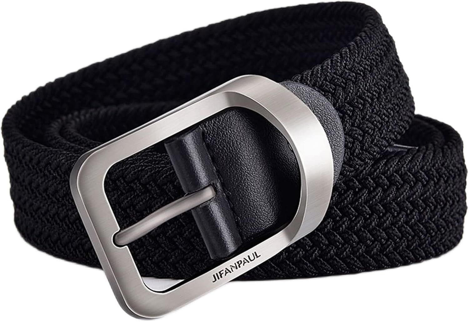 Men And Women Nylon Belt Alloy Casual Belt Women Wild Stretch Jeans Belt Decoration 1Pcs