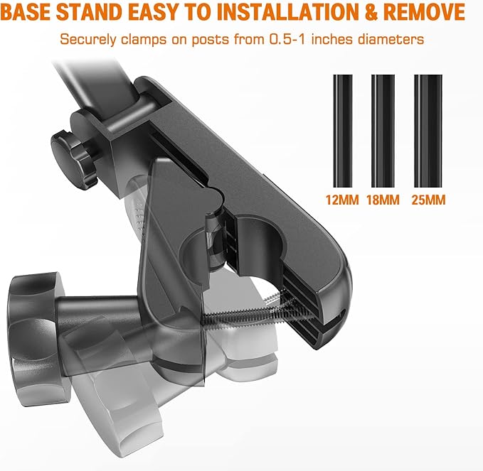 Soporte para iPad JUBOR Negro para Micrófono Ajustable 360° miniatura 5