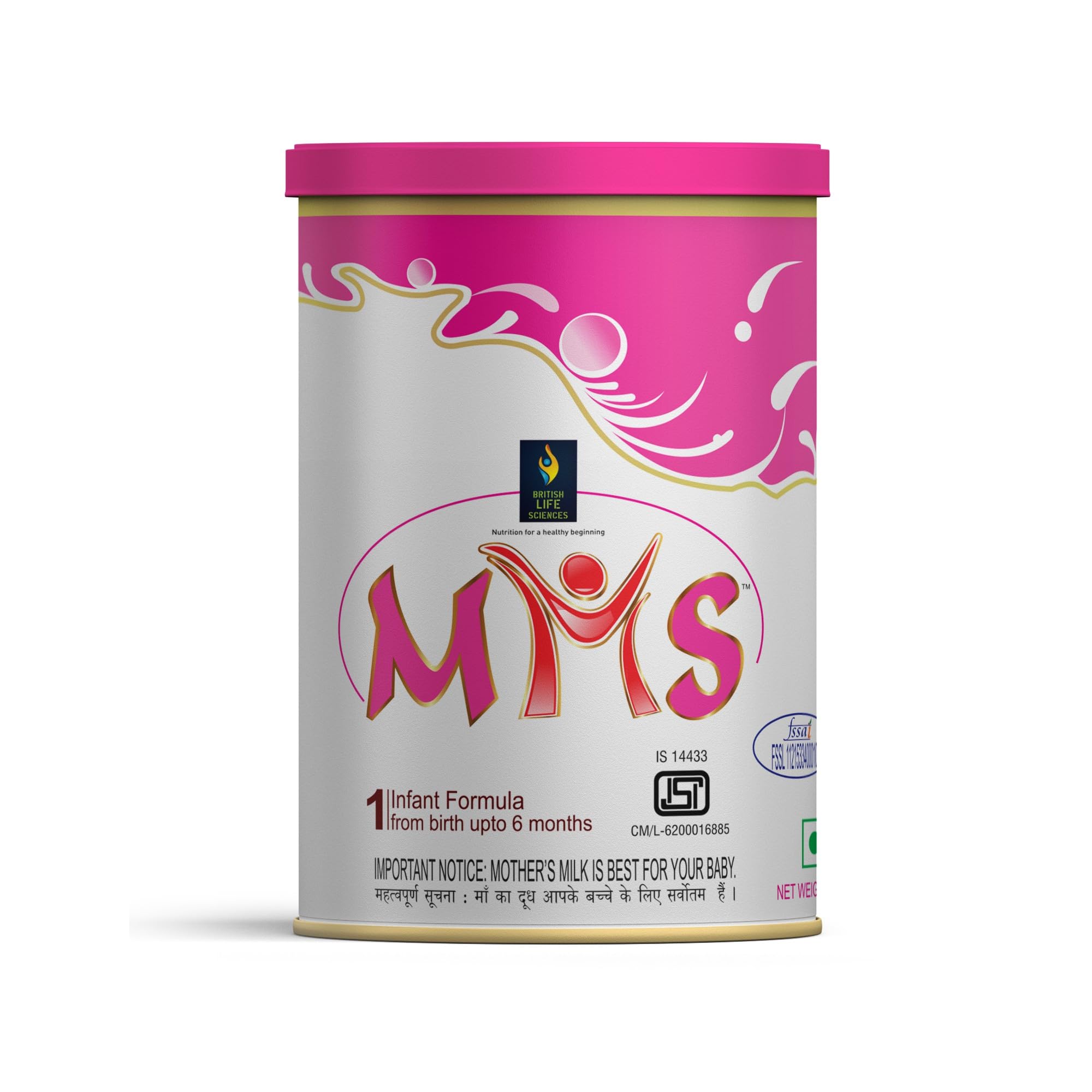 BRITISH LIFE SCIENCES PVT LTD ; Nutrition For A Healthy Beginning MMS Stage 1 Infant Milk Powder|Formula Milk For 0-6 months baby|Support Early Baby Development|Easy On Stomach|Omega 3 & Omega 6|400G