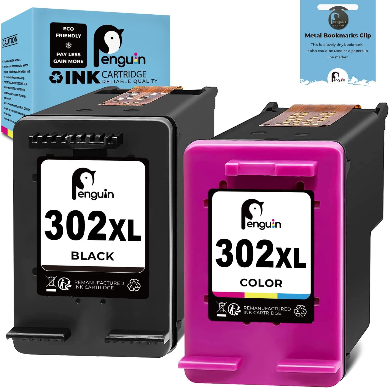Penguin 302 XL Cartouche D'encre Remplacement Pour HP 302XL Pour HP