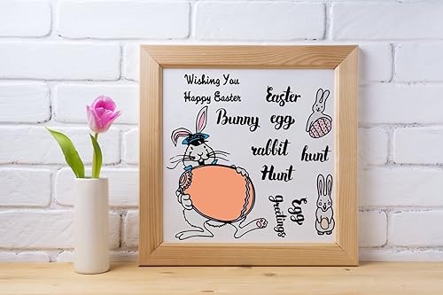 Miniatura 5 de Sellos transparentes de conejo de Pascua para hacer tarjetas, huevos de Pascua felices, sellos de goma transparente para hacer tarjetas navideñas,