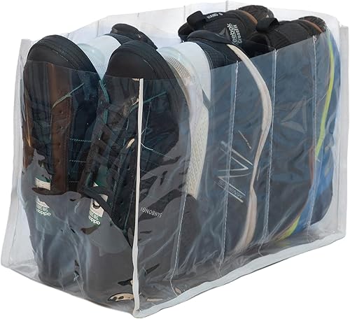 Miniatura 3 de Organizer Closet Storage Solution 4 Pack Shoes Organizer Five Dividers for Sneakers, Shoes, Boots and Clothes