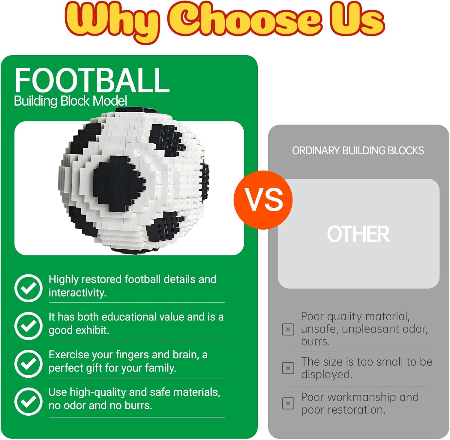 Soccer Ball Micro Mini Building Blocks Sets Black & White Soccer Ball Model Toys Sports Football Ball Building Kits Educational Toys Gift for Adults Kids Teens 850 PCS