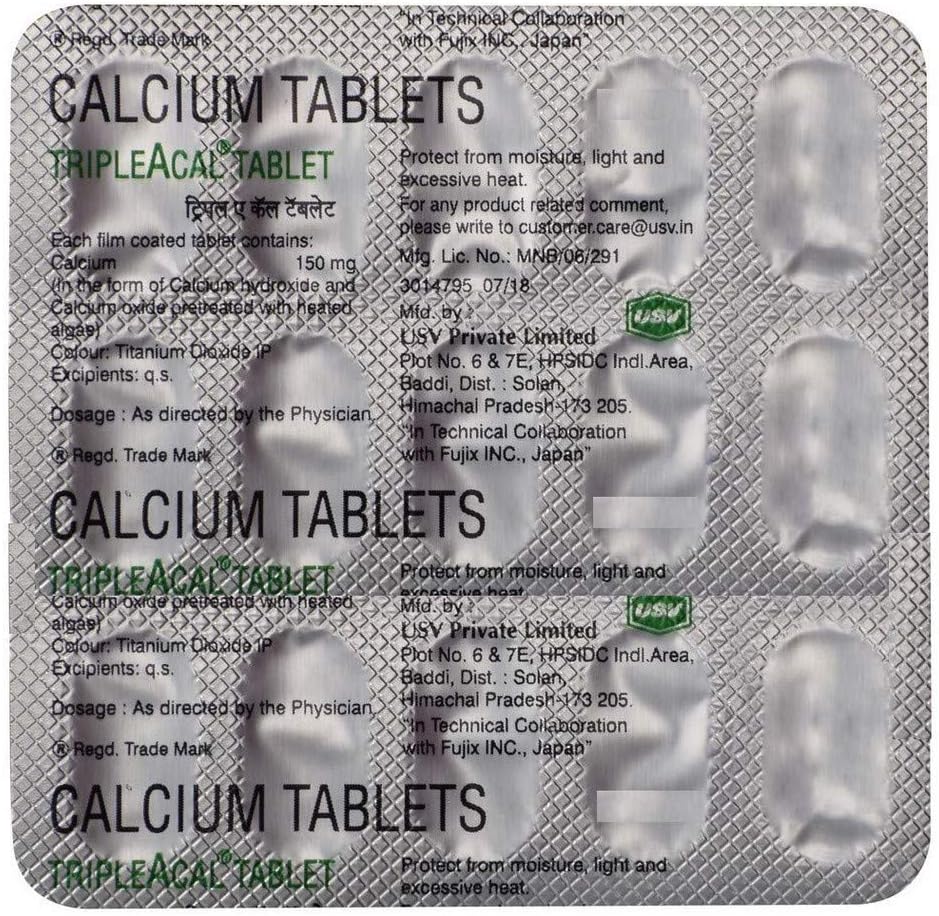 Triple Acal - Strip of 15 Tablets