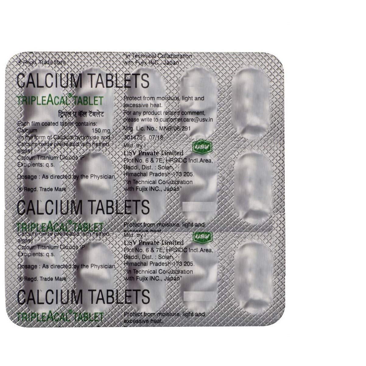 Triple Acal - Strip of 15 Tablets