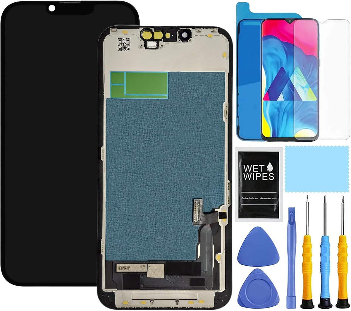 para iPhone 13 kit de reemplazo de pantalla | ZTOOYO para iPhone 13 reemplazo de pantalla A2482 A2631 A2634 A2633 para iPhone 13 pantalla LCD digitalizador montaje de pantalla táctil
