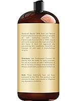 Vista 2 de Handcraft Blends Aceite de coco fraccionado, 28 onzas líquidas, 100% puro y natural, aceite portador de alta calidad para piel y cabello, cabello