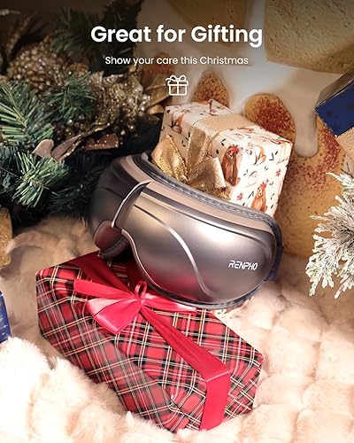 Miniatura 70 de RENPHO Eyeris - Masajeador de ojos con calor, regalos de cumpleaños y Navidad para nietos, mamá, papá, mujeres, hombres, masajeador facial, máscara