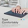 Teclado BoxWave compatible con ASUS ROG Ally Z1 Extreme - teclado Bluetooth SlimKeys - con retroiluminación, LED portátil delgado 7 colores - negro azabache 5