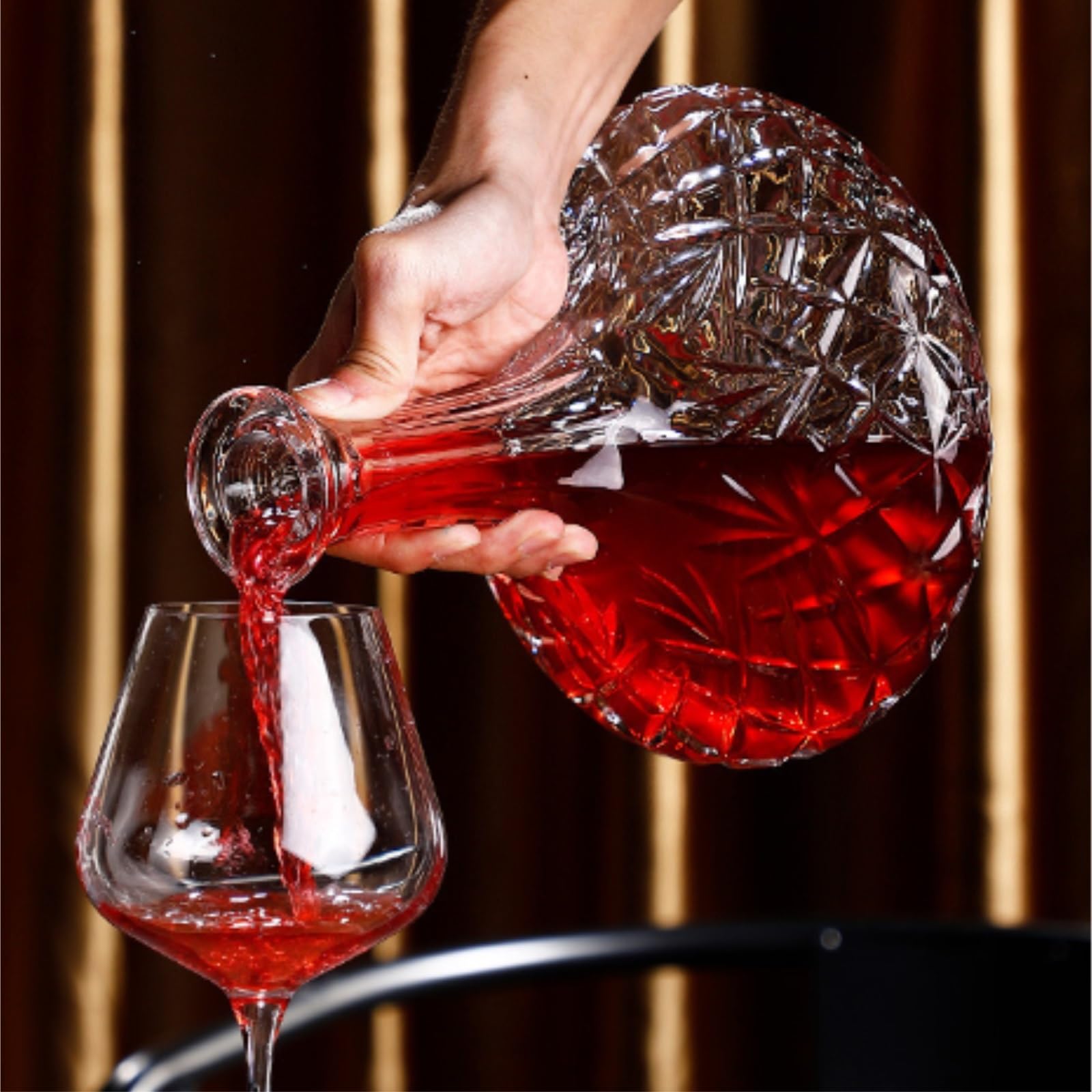 Decantador Vino Jarra Decantadora For Licor Y Vino con Tapón For El Hogar, Bar La Cena Wine Decanter