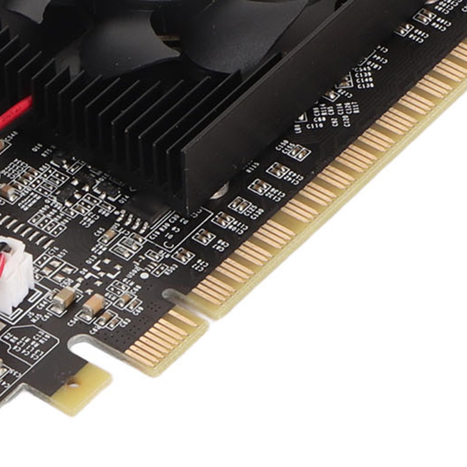 Elprico Tarjeta Gráfica GT730 2GB GDDR3 64bit con Ventilador de Refrigeración, Compatible con Interfaz Multimedia DVI I VGA HD, Tarjeta Gráfica para Juegos para DirectX 11,10, Vista,