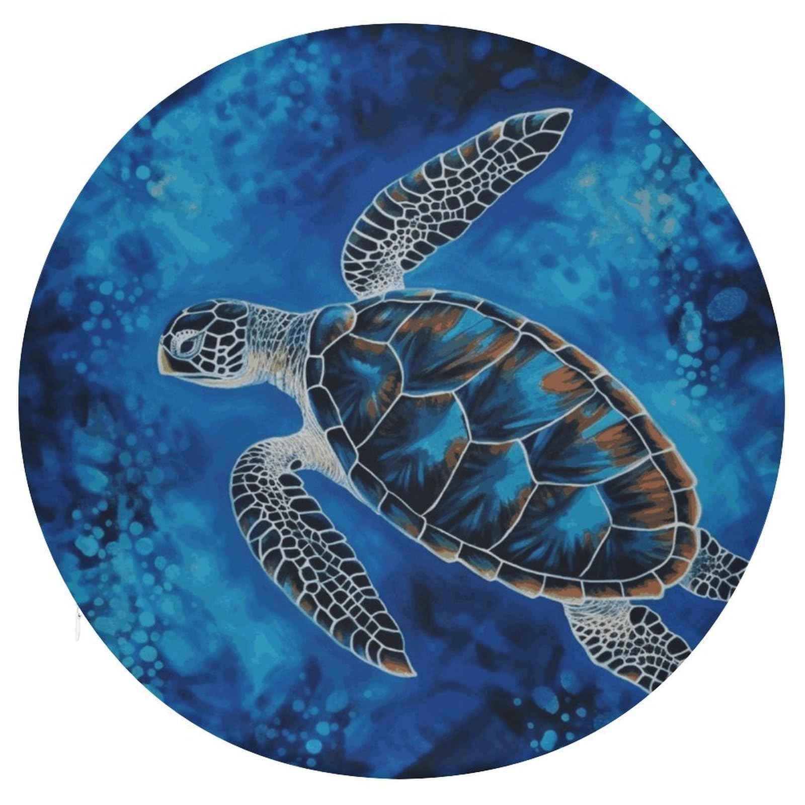 Adfgyerh Style Sea Turtle-Blue Cushion Memory Foam Pillow Core，Seat Cushion Detachable Design，Chair Cushions Suitable For All Seasons, And Can Be Used In Offices, Dining Rooms, Homes, And Other Settings.