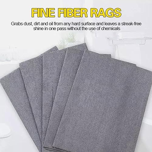 Miniatura 5 de SHOUD Paño de limpieza mágico grueso, toalla de fibra multiusos para ventanas de cocina y ventanas de automóvil, paño de limpieza de microfibra