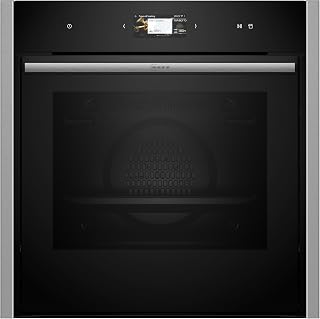 NEFF B64VS71N0, N 90, Einbau-Backofen, Made in Germany, Integrierbarer Backofen 60 x 60cm, Slide&Hide, Full Touch TFT-Display, Favorit, Vario Steam, Soft Open & Close, Schwarz