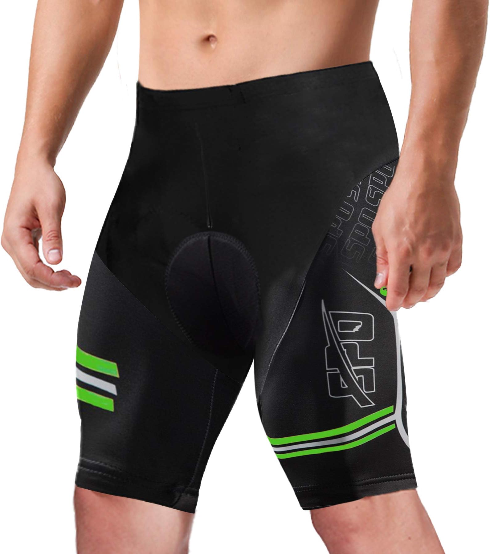 sponeed Men's Cycling Shorts Padded Bicycle Riding Pants Bike Biking Clothes Cycle Wear Tights