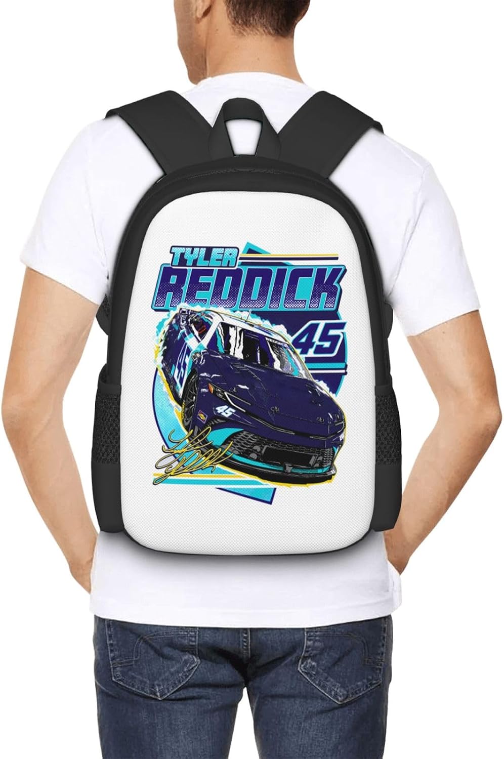 Tyler Reddick 45 Backpack Lightweight Large Capacity Laptop Backpack Travel Backpacks For Unisex image 5