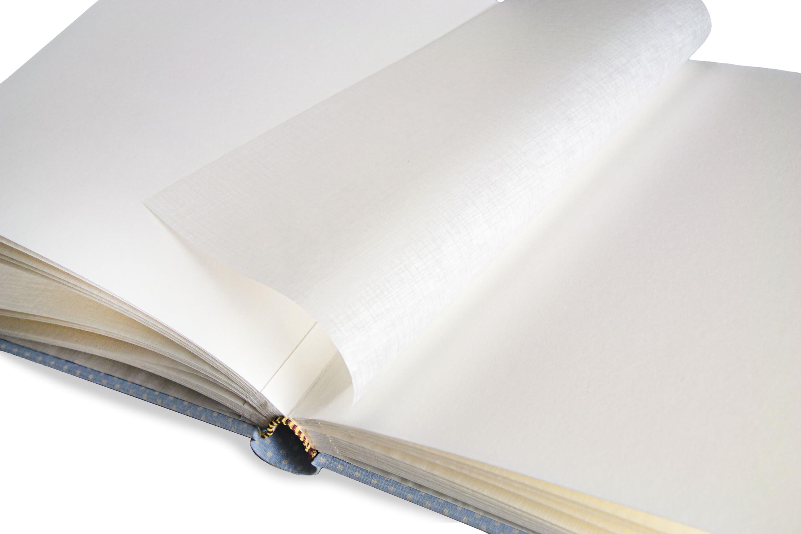 Mareli Album Fotografico 31X31 80 pagine con velina Copertina in tessuto di Lino con portafoto in legno in copertina