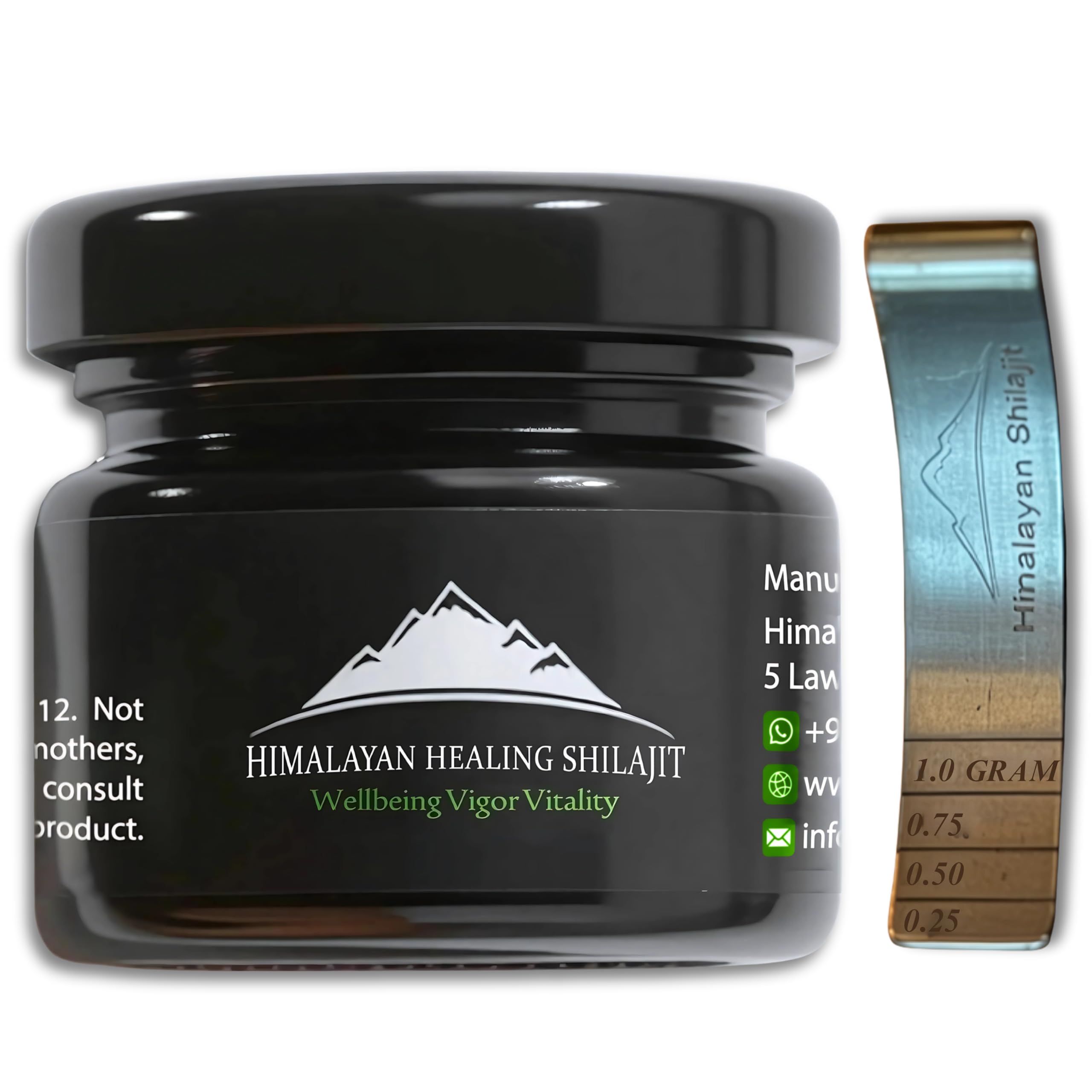 Himalayan Healing Shilajit Fresh Authentic & Purest Himalayan Healing Shilajit - 30 Grams With Spoon - Shipped Directly From Skardu